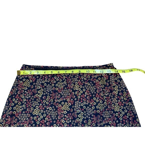 Y2K 90s No Boundaries Floral Mesh Stretchy Skirt 7/9 - Picture 6 of 7
